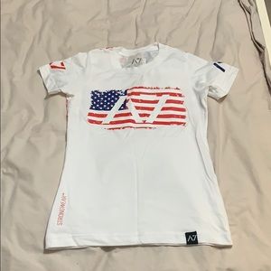 A7 Women’s Americana White Bar Grip Shirt